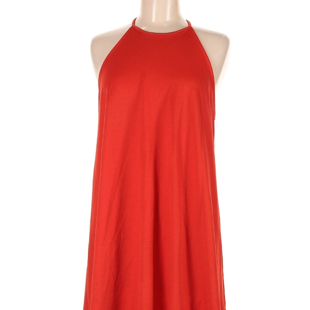 Zara Red Halter Sundress Cocktail Night Out